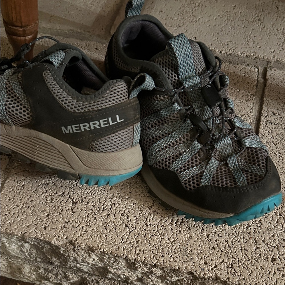 Merrell women’s Grey and Teal Trail Shoes